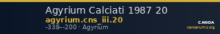 Agyrium Calciati 1987 20 — CANOA