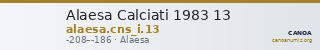Alaesa Calciati 1983 13 — CANOA