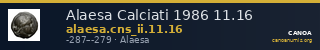 Alaesa Calciati 1986 11.16 — CANOA