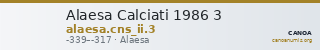 Alaesa Calciati 1986 3 — CANOA
