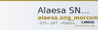 Alaesa SNG Morcom 542 — CANOA