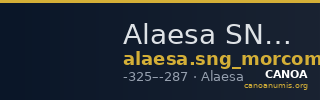 Alaesa SNG Morcom 542 — CANOA