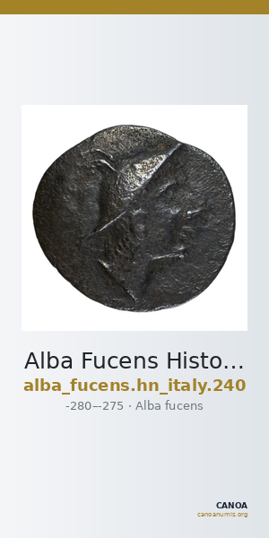 Alba Fucens Historia Numorum Italy 240 — CANOA