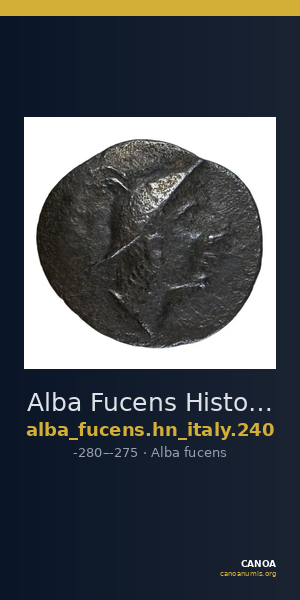 Alba Fucens Historia Numorum Italy 240 — CANOA