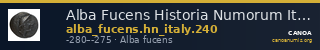 Alba Fucens Historia Numorum Italy 240 — CANOA
