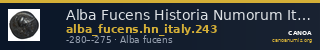Alba Fucens Historia Numorum Italy 243 — CANOA