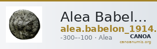 Alea Babelon 1914 950 — CANOA