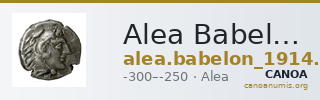 Alea Babelon 1914 951 — CANOA