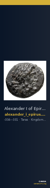Alexander I of Epirus Taras BMC Alexander of Epirus 1 — CANOA