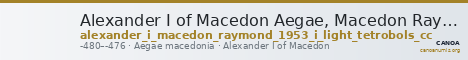 Alexander I of Macedon Aegae, Macedon Raymond 1953 Group I light tetrobols CC — CANOA