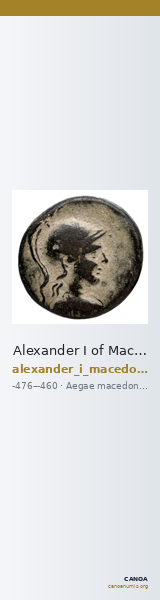 Alexander I of Macedon Aegae, Macedon Raymond 1953 Group II fraction b-c — CANOA
