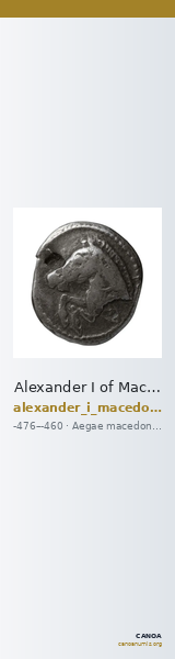 Alexander I of Macedon Aegae, Macedon Raymond 1953 Group II fraction e — CANOA