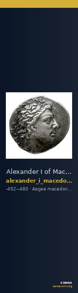Alexander I of Macedon Aegae, Macedon SNG ANS 1; 6 — CANOA