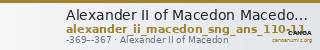 Alexander II of Macedon Macedon SNG ANS 110-111 — CANOA