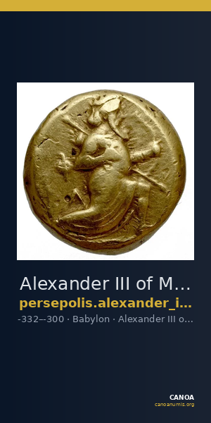 Alexander III of Macedon Babylon Carradice 1987 double darics — CANOA