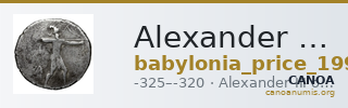 Alexander III of Macedon Babylonia Price 1991 14-24 — CANOA