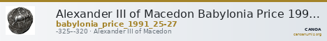 Alexander III of Macedon Babylonia Price 1991 25-27 — CANOA