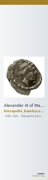 Alexander III of Macedon Hierapolis Bambyce Andrade 2017 Series 16, fraction 2 — CANOA