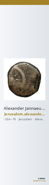 Alexander Jannaeus Jerusalem Hendin 2010 1150-1154 — CANOA