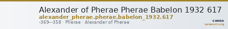 Alexander of Pherae Pherae Babelon 1932 617 — CANOA