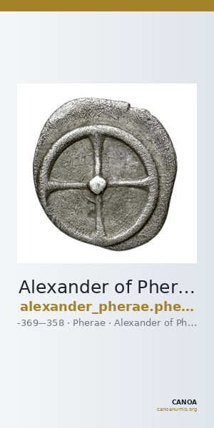 Alexander of Pherae Pherae Babelon 1932 618 — CANOA