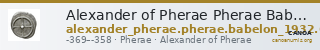 Alexander of Pherae Pherae Babelon 1932 618 — CANOA