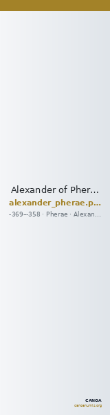 Alexander of Pherae Pherae Moustaka 1983 180 — CANOA