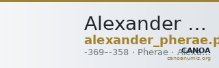 Alexander of Pherae Pherae Wartenberg 1994 17 — CANOA