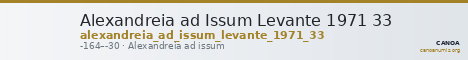 Alexandreia ad Issum Levante 1971 33 — CANOA