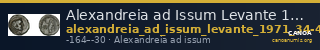 Alexandreia ad Issum Levante 1971 34-40 — CANOA