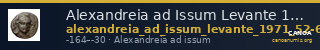 Alexandreia ad Issum Levante 1971 52-56 — CANOA