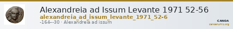 Alexandreia ad Issum Levante 1971 52-56 — CANOA