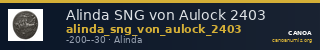 Alinda SNG von Aulock 2403 — CANOA