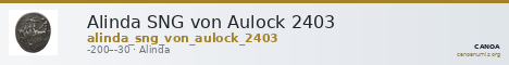 Alinda SNG von Aulock 2403 — CANOA