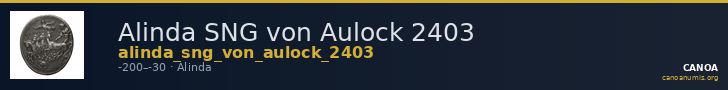 Alinda SNG von Aulock 2403 — CANOA