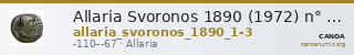 Allaria Svoronos 1890 (1972) n° 1-3 — CANOA