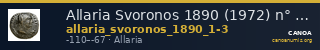 Allaria Svoronos 1890 (1972) n° 1-3 — CANOA
