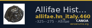 Allifae Historia Numorum Italy 460 — CANOA
