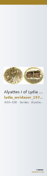 Alyattes I of Lydia Sardis Weidauer 1975 XVII — CANOA