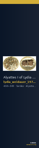 Alyattes I of Lydia Sardis Weidauer 1975 XVII — CANOA