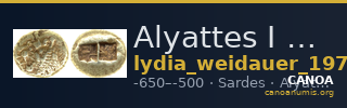 Alyattes I of Lydia Sardis Weidauer 1975 XVII — CANOA