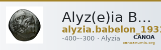 Alyz(e)ia Babelon 1932 56-8 — CANOA