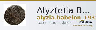 Alyz(e)ia Babelon 1932 59 — CANOA