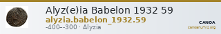 Alyz(e)ia Babelon 1932 59 — CANOA