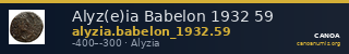 Alyz(e)ia Babelon 1932 59 — CANOA