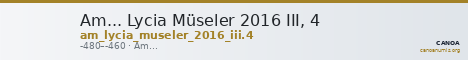 Am... Lycia Müseler 2016 III, 4 — CANOA