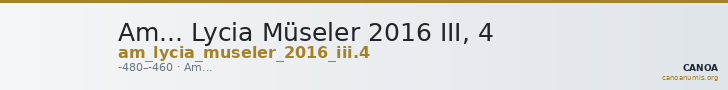 Am... Lycia Müseler 2016 III, 4 — CANOA