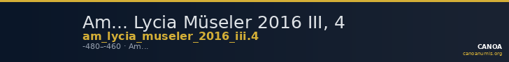 Am... Lycia Müseler 2016 III, 4 — CANOA