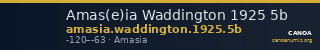 Amas(e)ia Waddington 1925 5b — CANOA