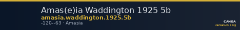 Amas(e)ia Waddington 1925 5b — CANOA